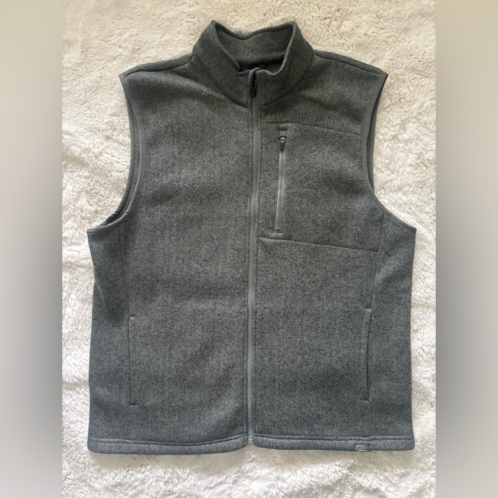 Eddie Bauer Men’s Green Sage Zip Front Vest Size: XL